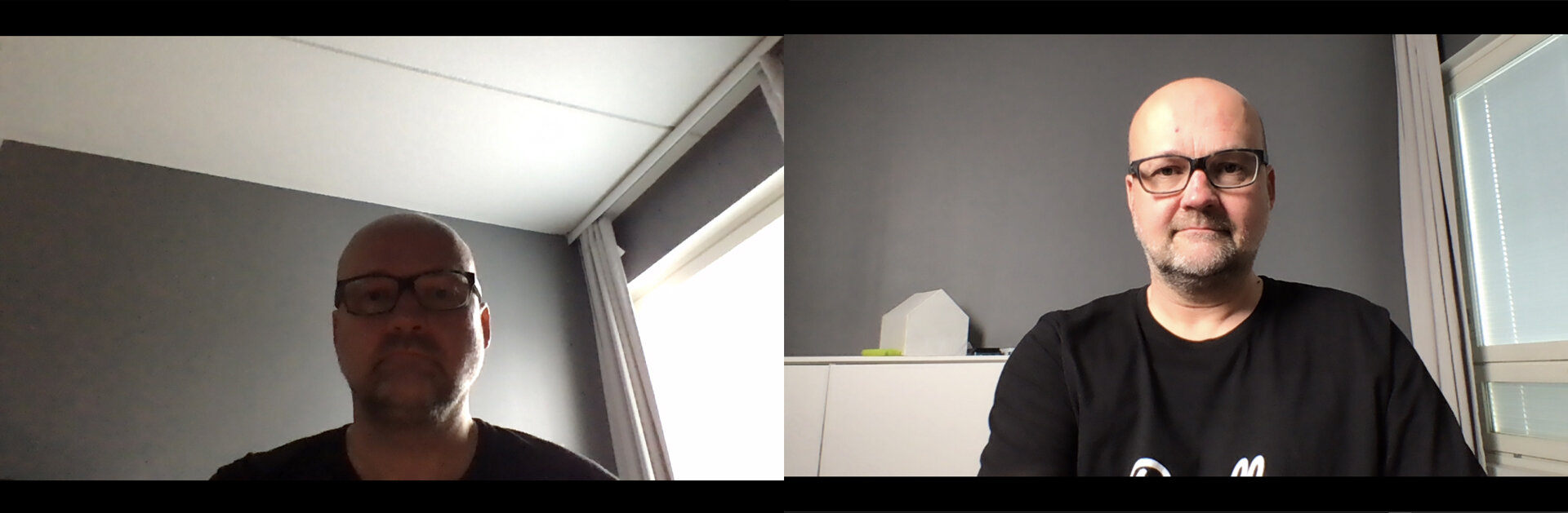 As you see, having the camera on eye level and having good lighting makes a big difference. Also a clean background is good so that there are no distractions.