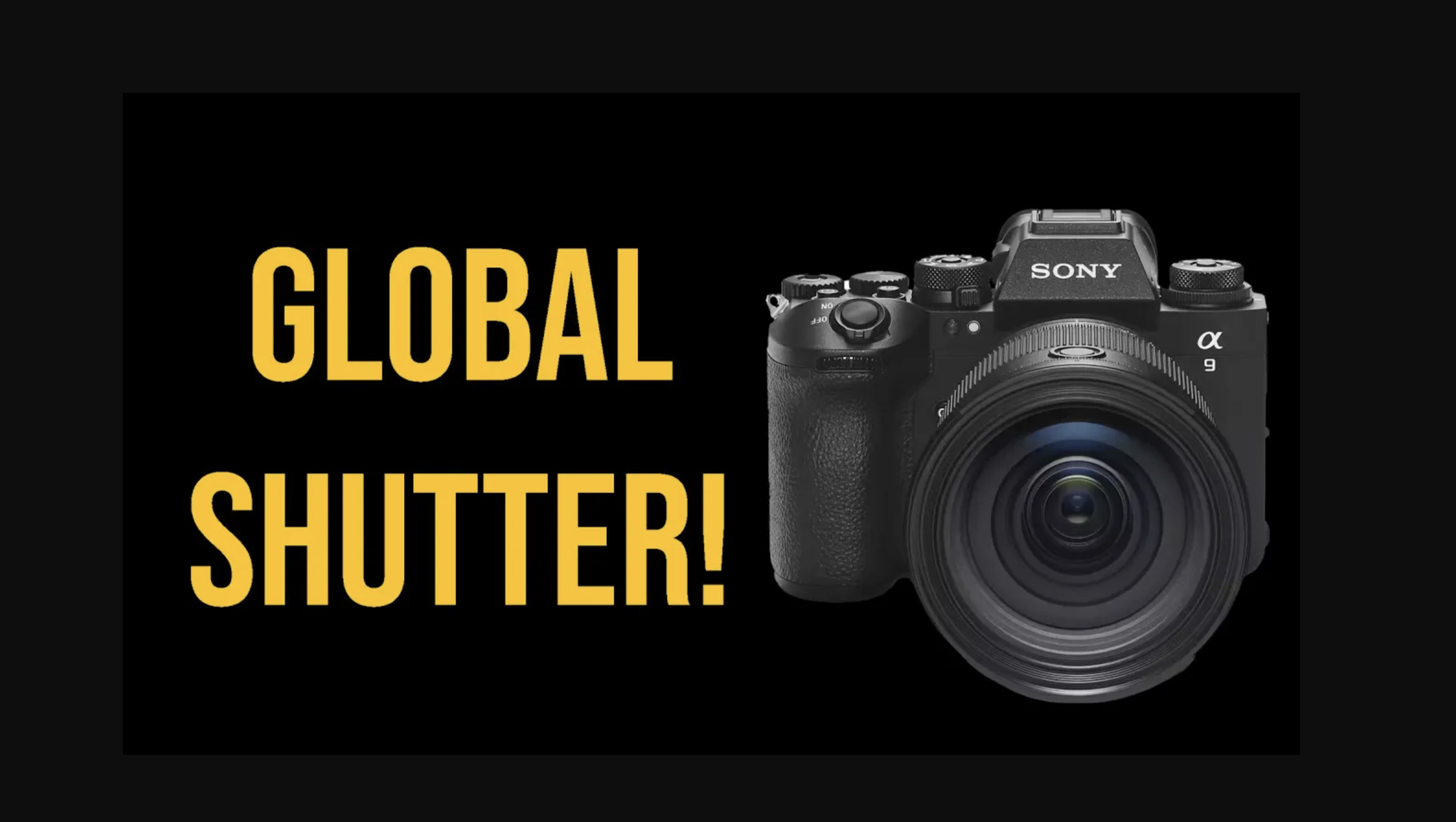Is Global Shutter the Next Revolution in Photography?